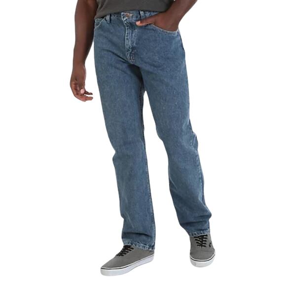 [B6] Wrangler Men's Relaxed Fit Cotton Jeans, Size 40X30 - Picture 1 of 8